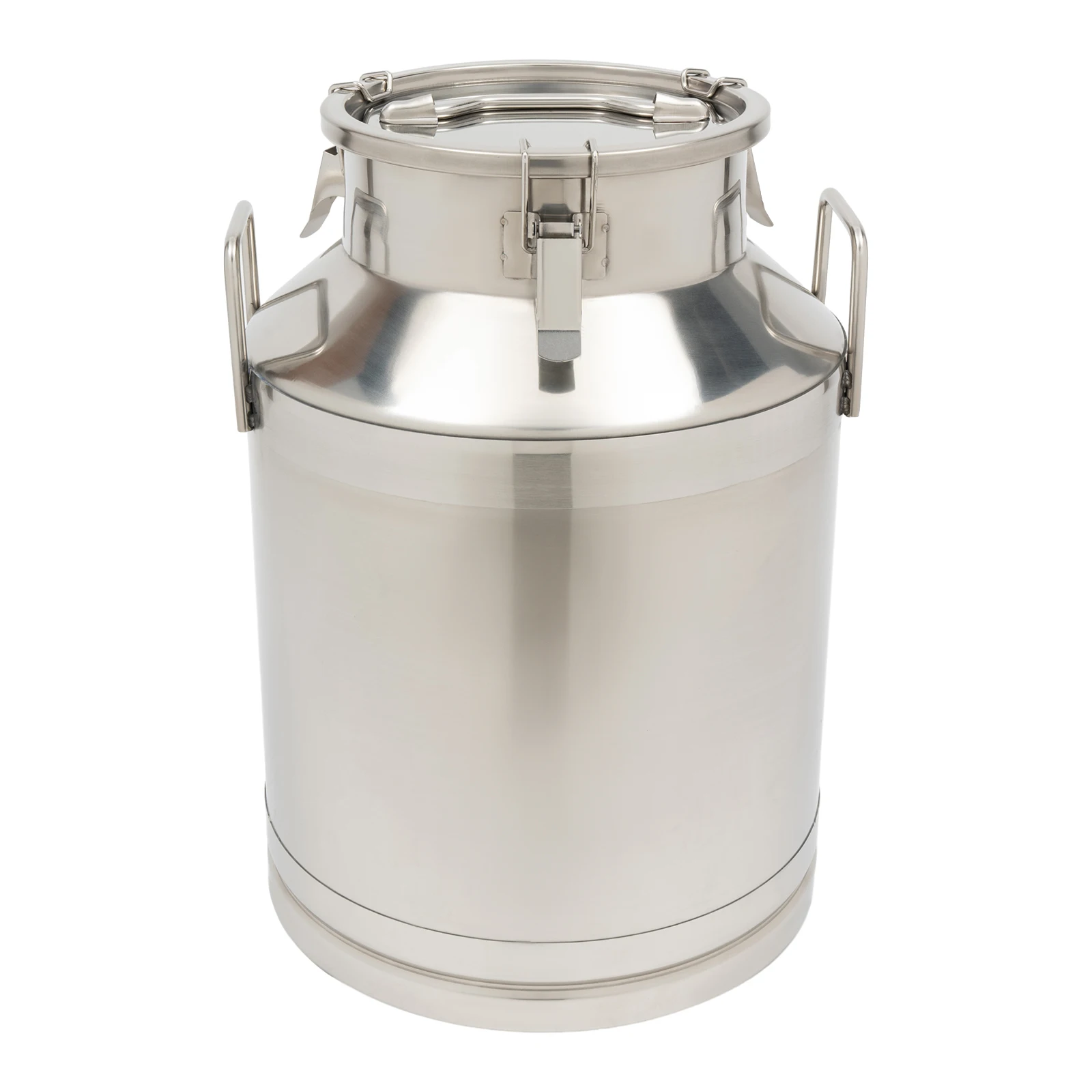 Stainless Steel Milk Can Heavy Duty Milk Jug Wine Pail SS Liquid Container Storage With Independent Embedded Silicone Sealed Lid