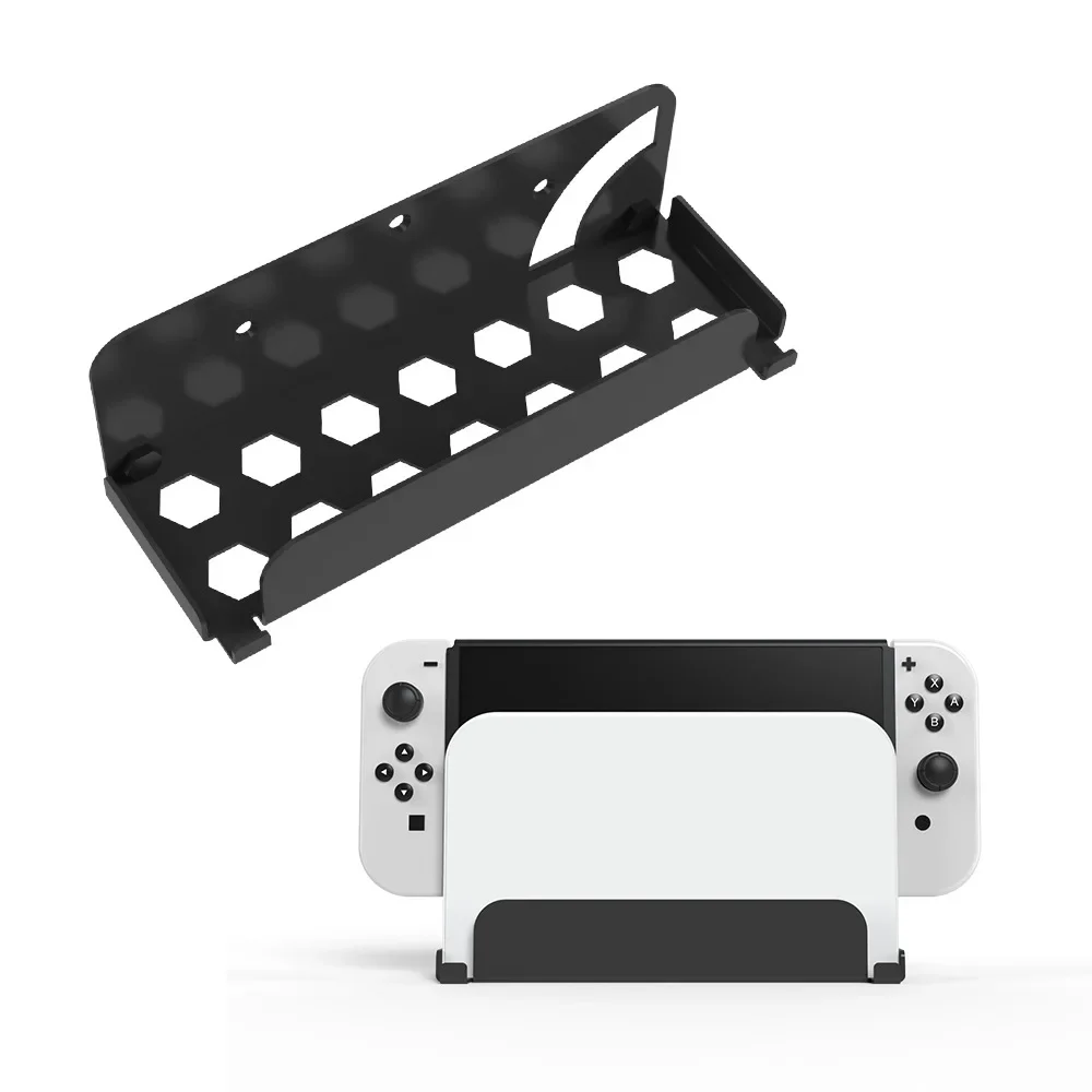 Wall Mount for Nintendo Switch/OLED Near Or Behind TV Save Space Wall Mount Kit Shelf Stand for Safely Store Your Console