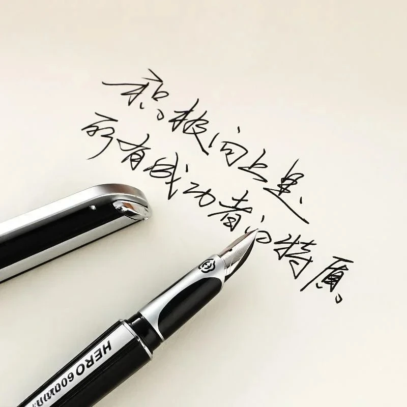 hero-600-metal-blue-fountain-pen-stainless-steel-iridium-gold-f-05mm-nib-ink-pen-business-writing-school-stationery-gifts