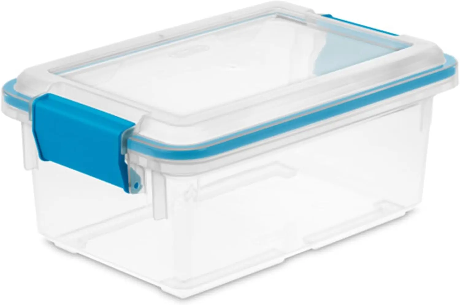 Gasket Box, Stackable Storage Bin with Latching Lid, 7.5 Quart, 18 Pack