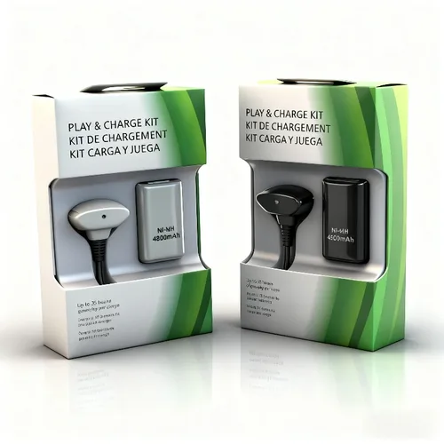 Batería recargable con Cable de carga para mando de juego inalámbrico Xbox 360, repuesto de batería de 4800mAh para mando