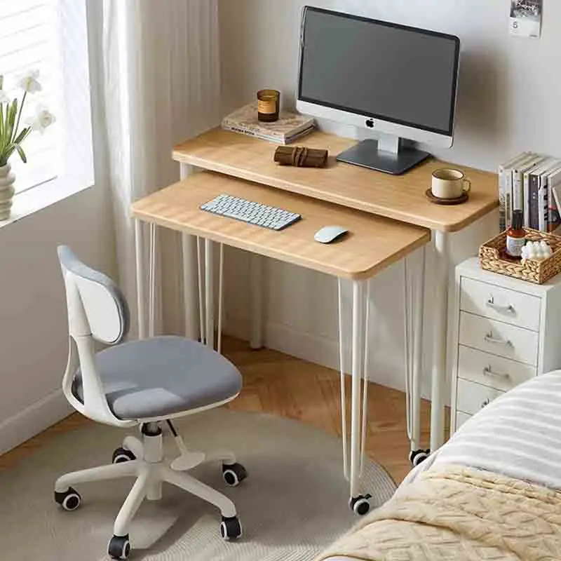 White Conference Office Desks Executive Wooden Modern Bureau Office Desks Portable Keyboard Scrivanie Per Computer Furnitures