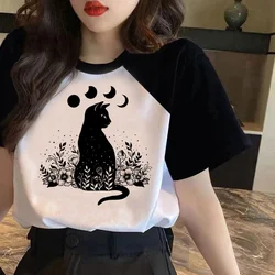 Witch t-shirts women funny t shirt female designer anime harajuku clothing