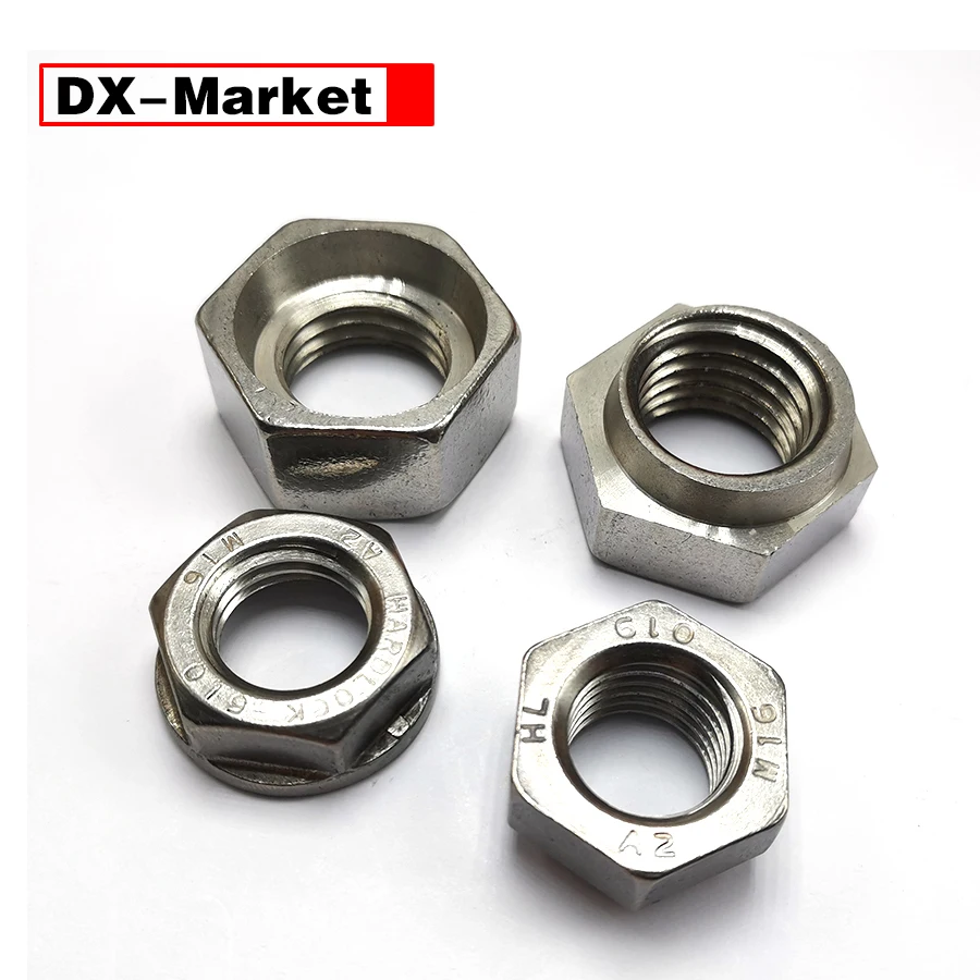 

304 Stainless Steel Thread-Lock Nuts, Self-locking Hard-lock Nut ,B060