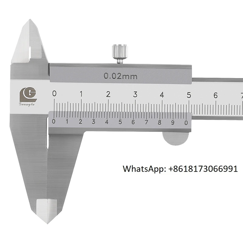 

Authentic Guanglu Vernier Caliper Stainless Steel Hardened Industrial Grade Wire Clip 0-150-200-500-1000mm