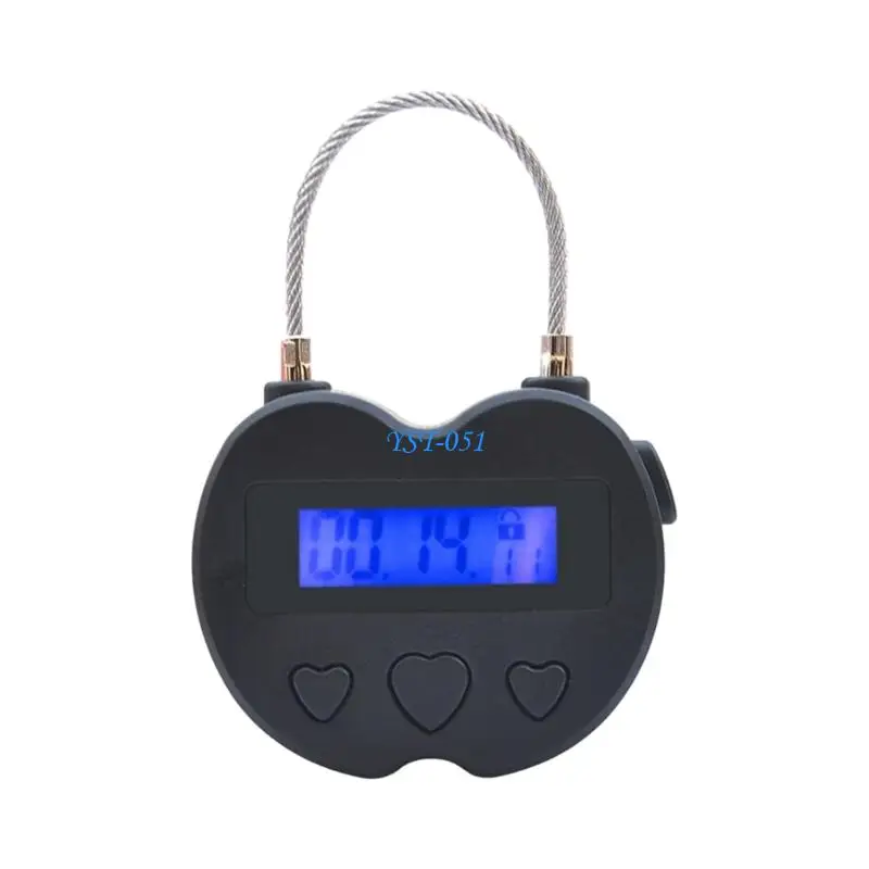 E15A Timing Padlock Travel Electronic Timer Intelligent Countdowns Lock For Habits Training And Personally Belongings Enduring
