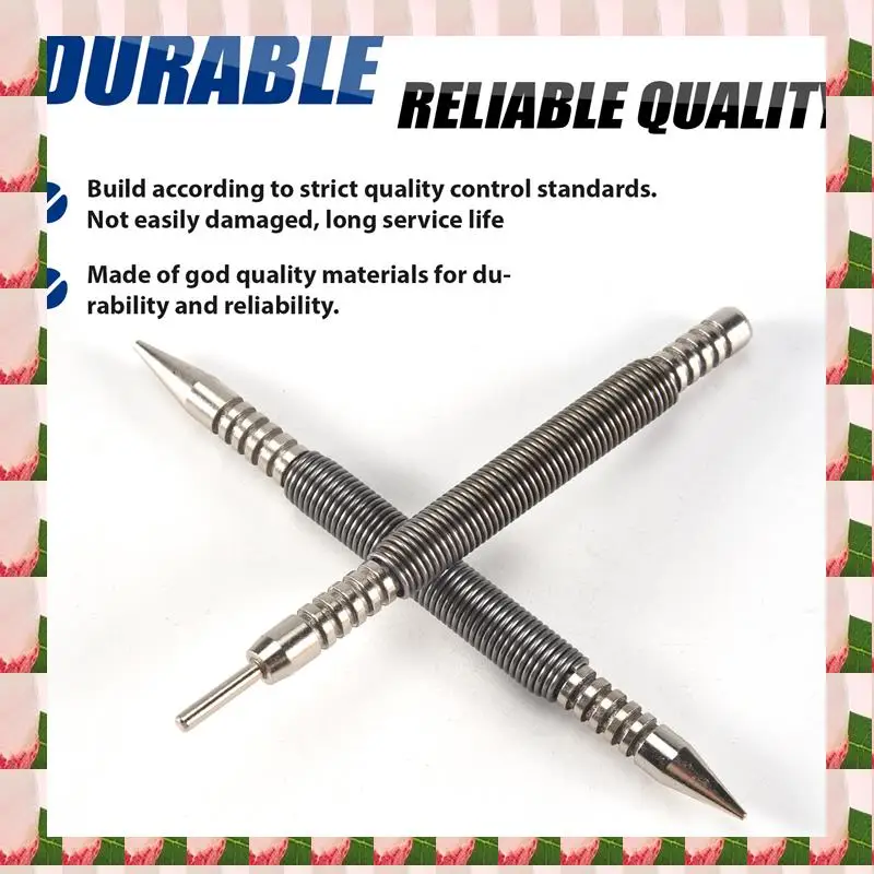 

A57I 2Pcs Hinge Pin Tool 1/32 2/32Inch Hammerless Pogo Pin Punch Door Hinge Pin Removal Tool Small Spring Center Punch