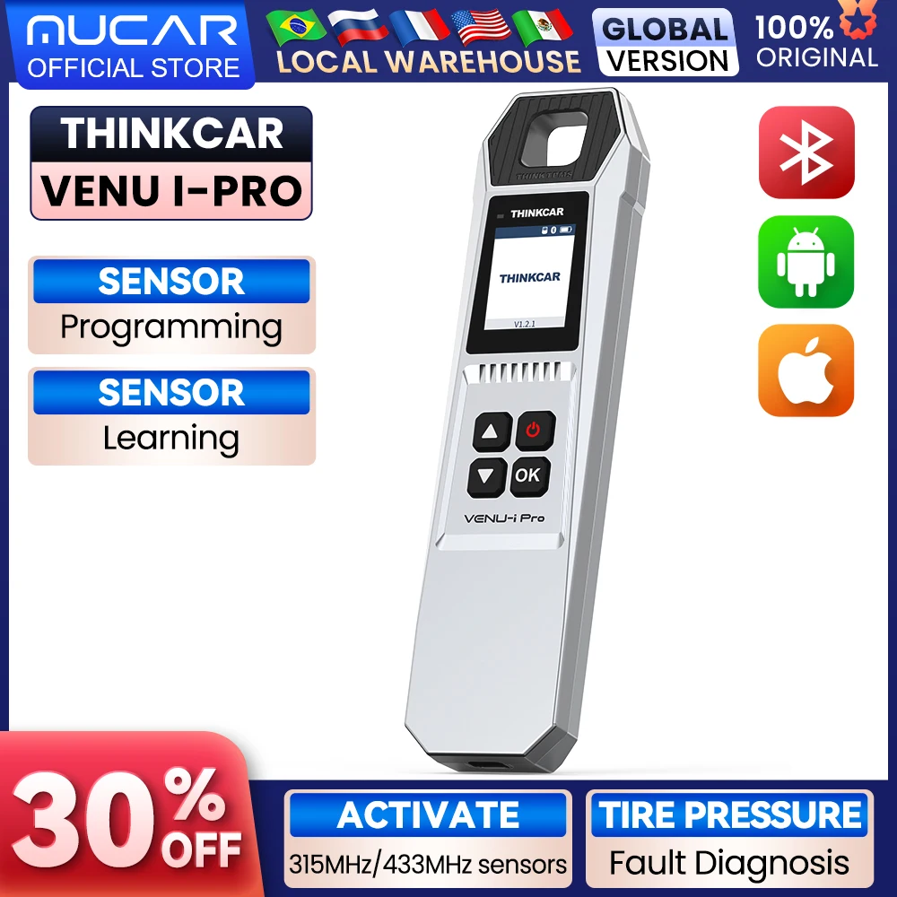 THINKCAR VENU-i Pro TPMS Auto-Reifendruck-Diagnosewerkzeuge 315 MHz/433 MHz Sensor aktivieren