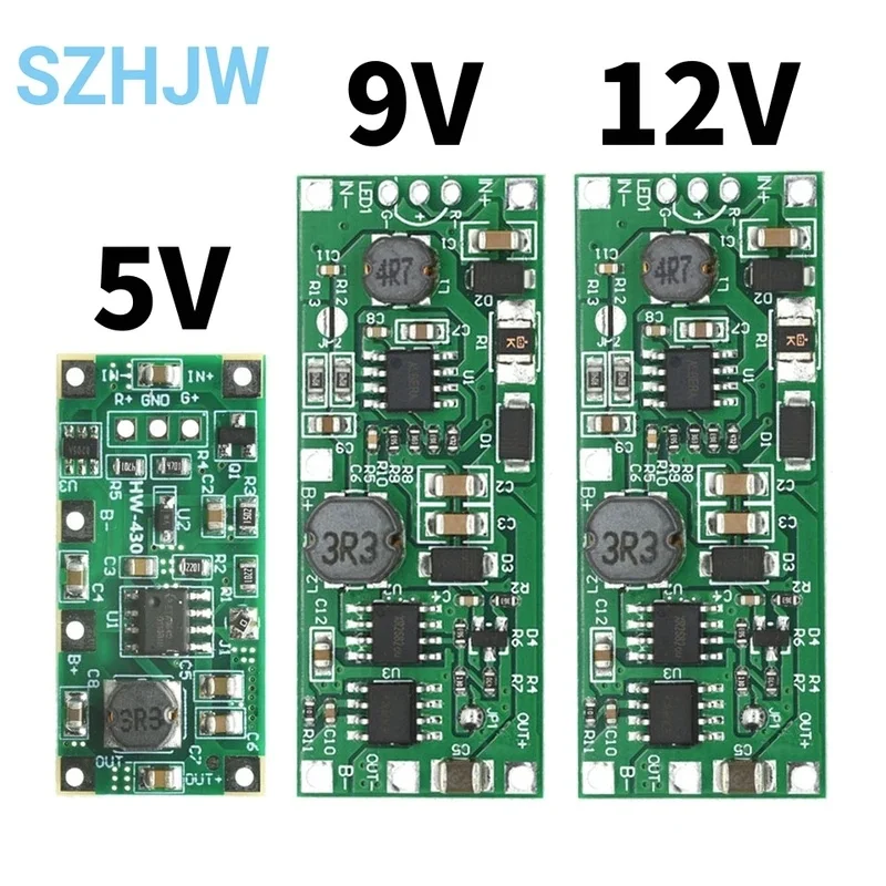 1-10PCS DC 5V/9V/12V Step-Up Booster Module – For 18650 Li-ion Battery Charging & UPS Power Supply