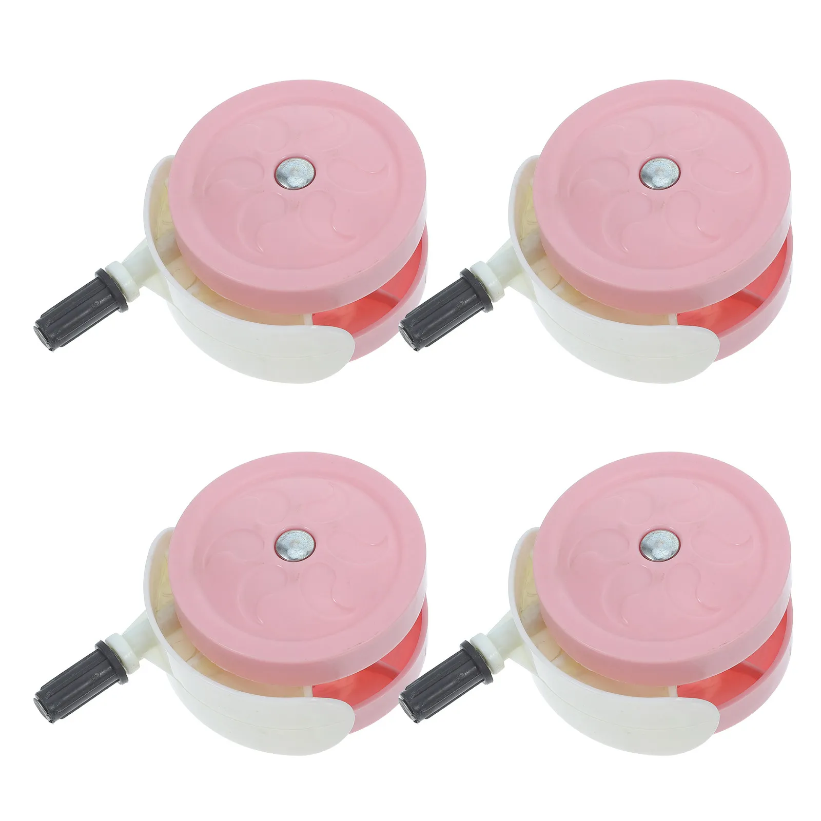 4Pcs Baby Stroller Back Wheels Replacement Universal Fit Push in Caster Plastic Wheels for Walker Wheel Replacement Accessories