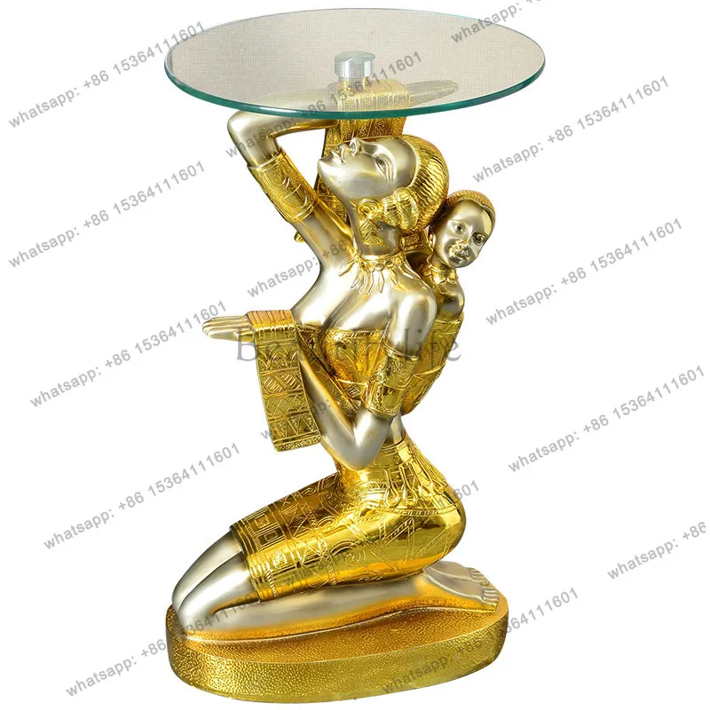 Floor-to-ceiling ornaments Luxury living room TV cabinet Creative art Home decoration Large