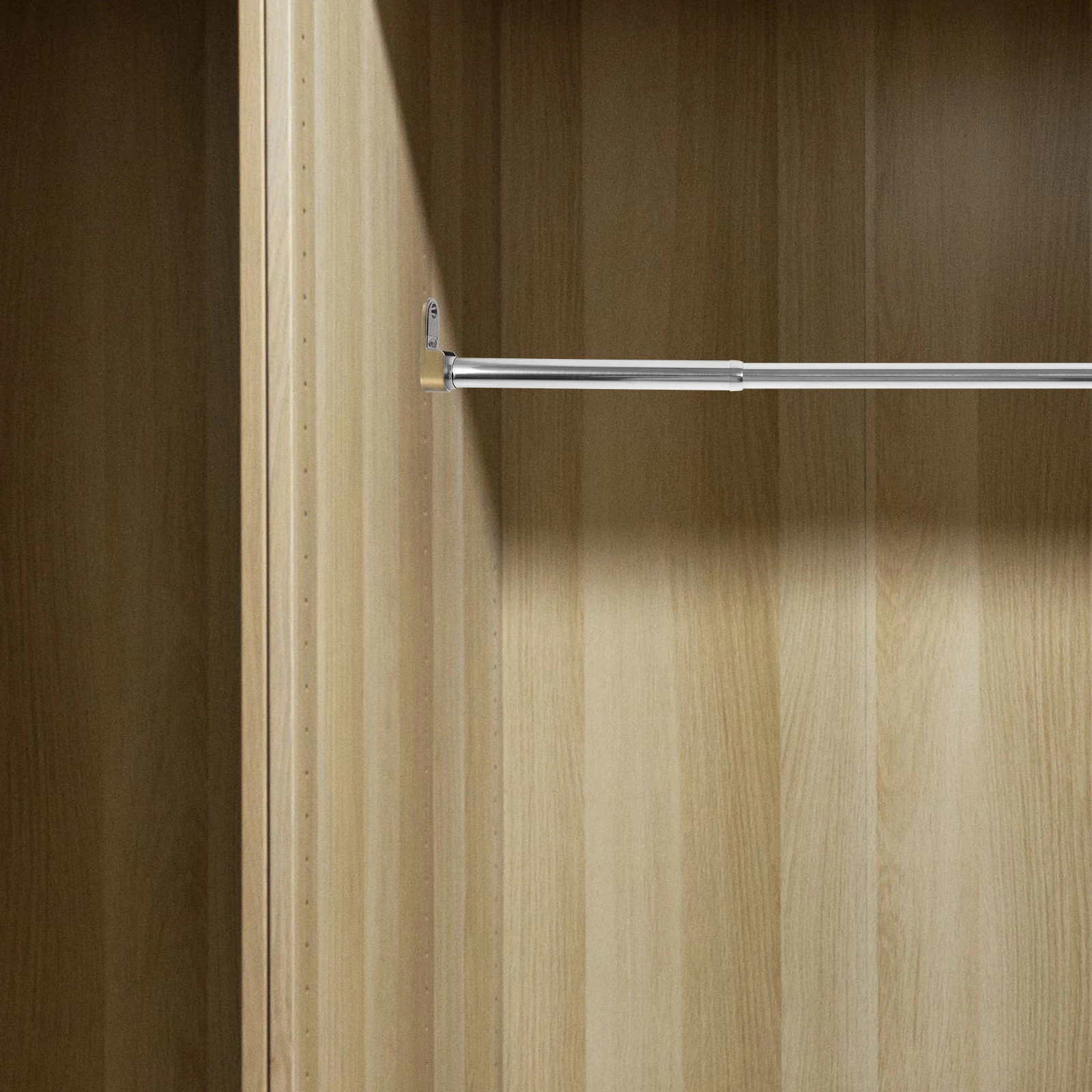 

10pcs Closet Pole Sockets Shower Rod Bracket End Supports Rustproof Aluminum Alloy Wardrobe Accessories Home Supply Hardware