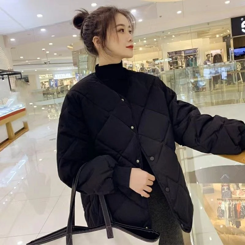 2023 Winter Winter Coat New Female Student Short Cotton Coat Thickened Bread Coat Winter Jacket Women