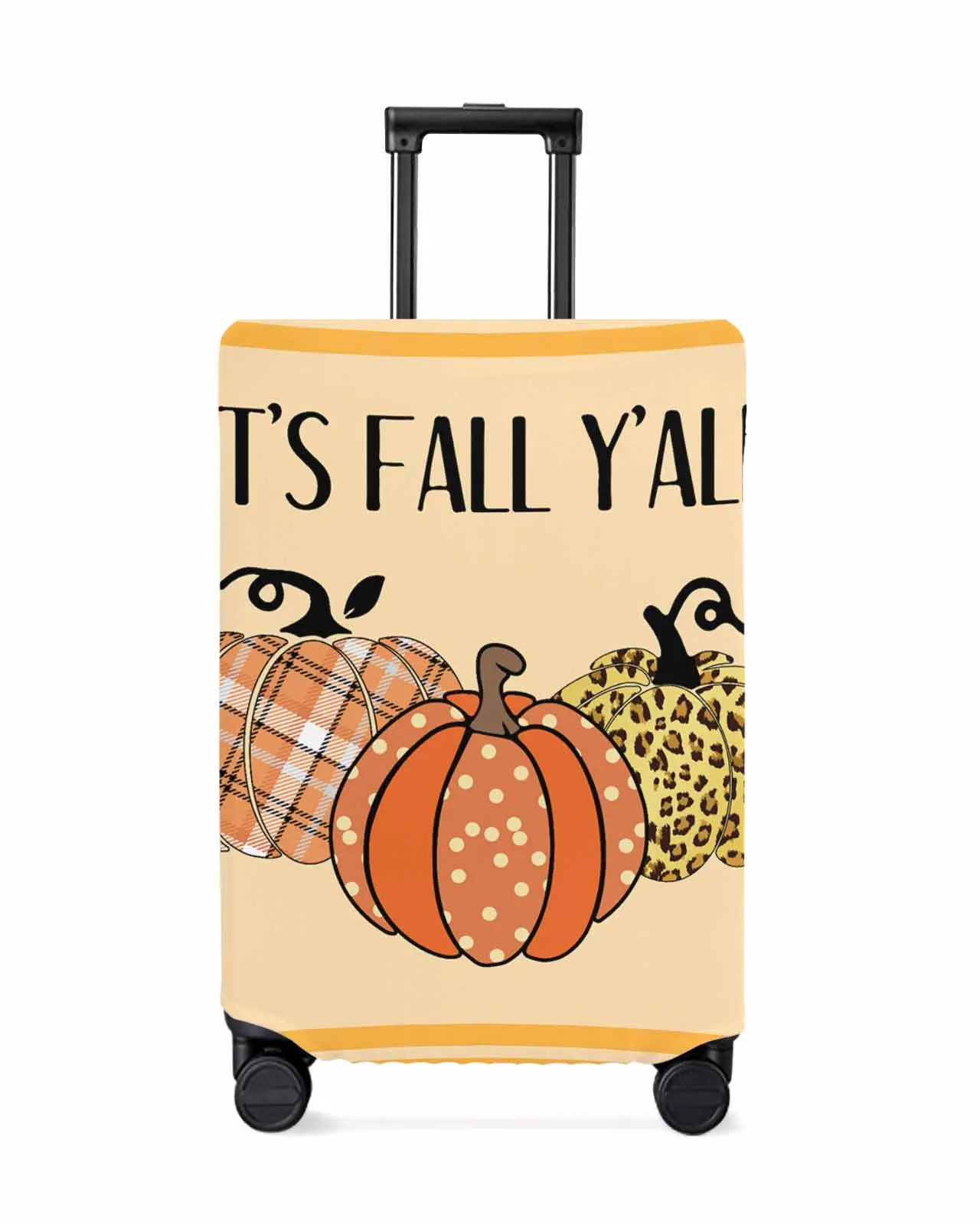 thanksgiving-pumpkin-checkered-leopard-pattern-stretch-suitcase-protector-baggage-dust-case-cover-for-18-32-inch-travel