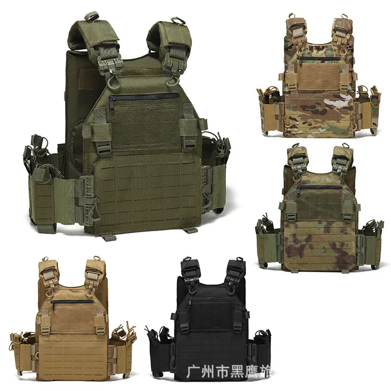 

Nylon Tactical Vest MOLLE Camouflage Body Armor Hunting Carrier Airsoft Combat Accessories