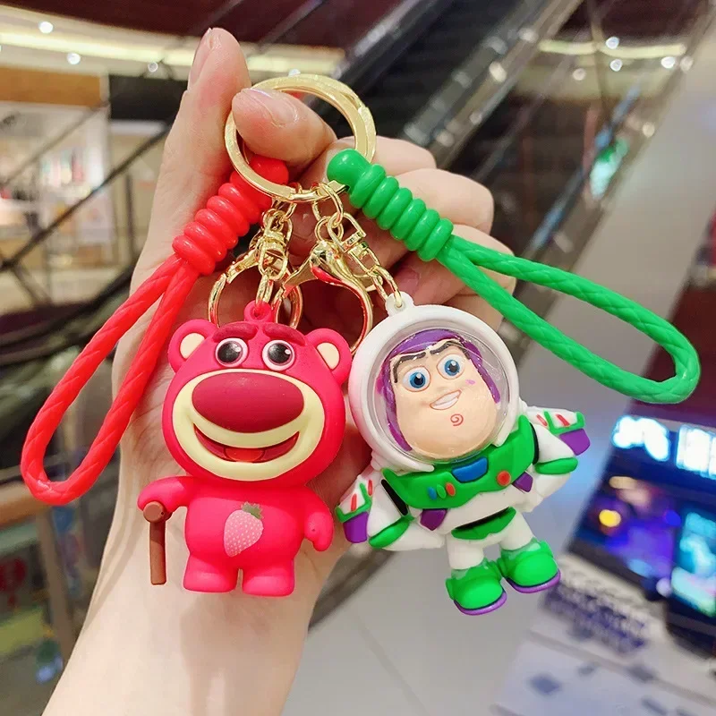 Disney Cartoon Toy Story Cute Buzz Lightyear Mr.Potato Head Woody Alien Losto Jessie Pendant Keyring Gifts for Birthday Party