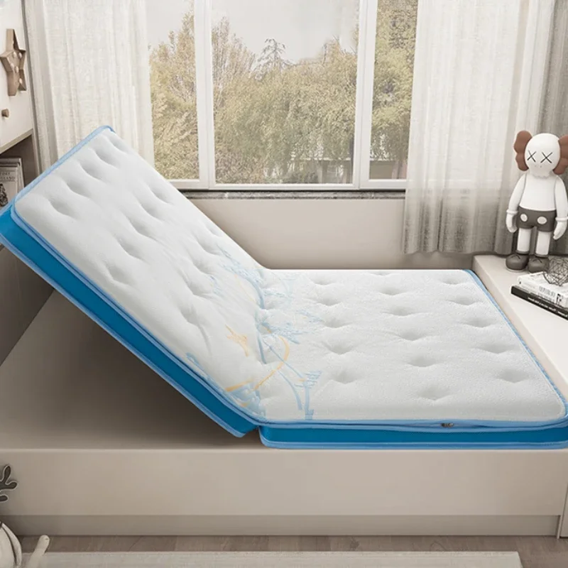 Colchão dobrável moderno de látex, colchão duplo de designer para quarto infantil, móveis para casa