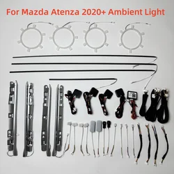 Ambient light For Mazda 6 Atenza 2020+ Ambient Light Automotive interior lighting electroplated radium carved luminous horn ring