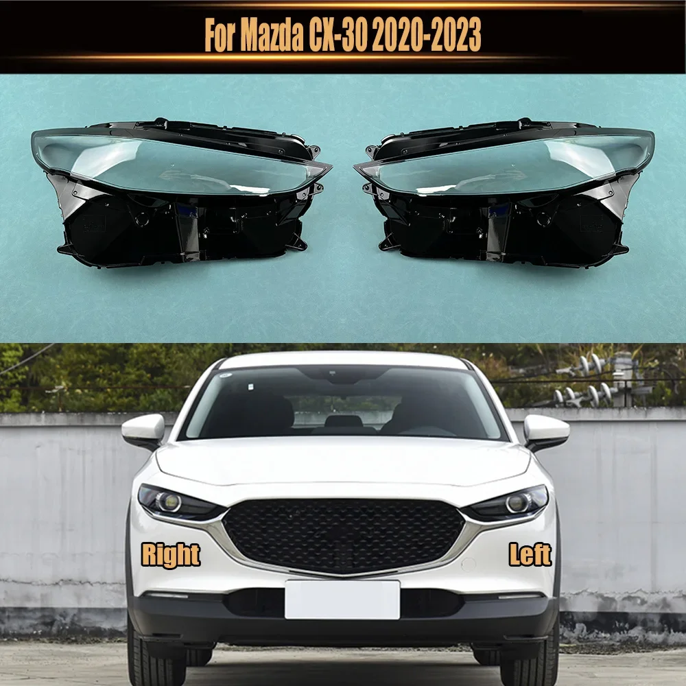 

Headlamp Cover Headlight Transparent Lens Lamp Shell For Mazda CX-30 2020 2021 2022 2023 Plexiglass Replace Original Lampshade