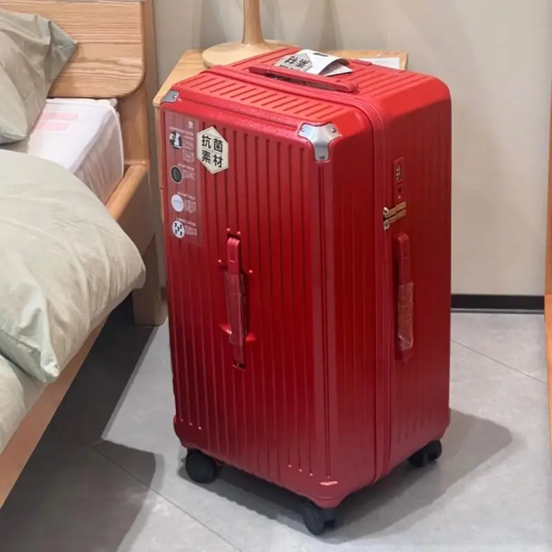 

Large Capaci Lage Bag Student Dormi 28 Inch Password Box Silent Universal Wheel Travel Red Pull Rod Box Men And Women