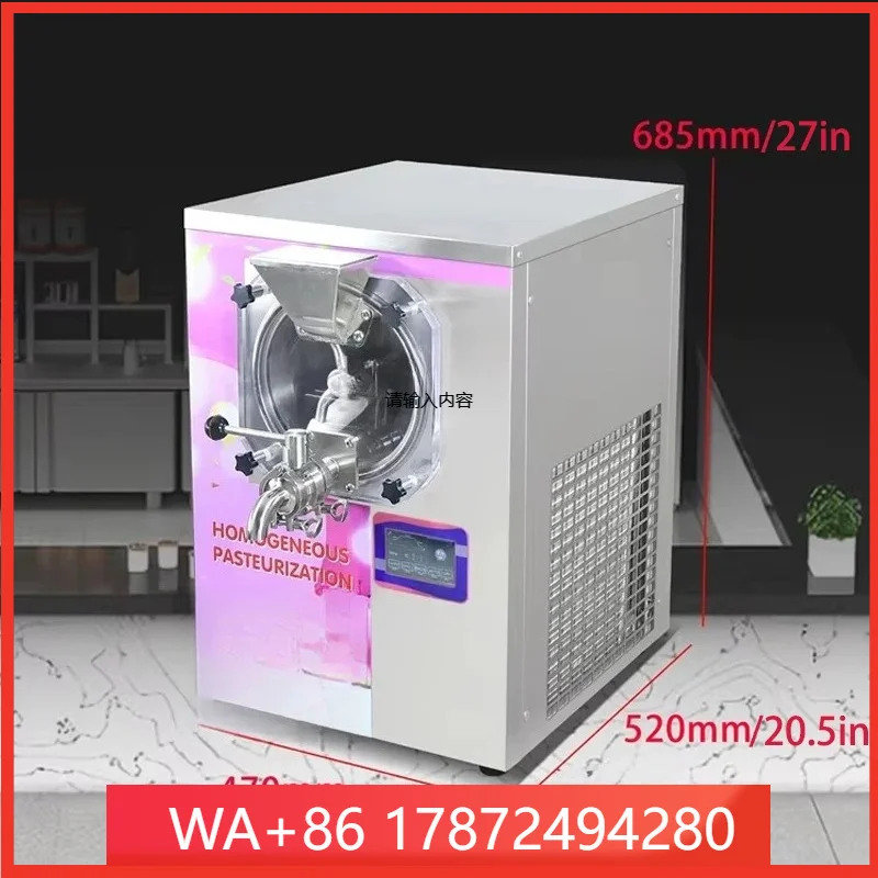 Commercial Milk Gel Ice Cream Pasteurizer High Pressure Pasteurization
