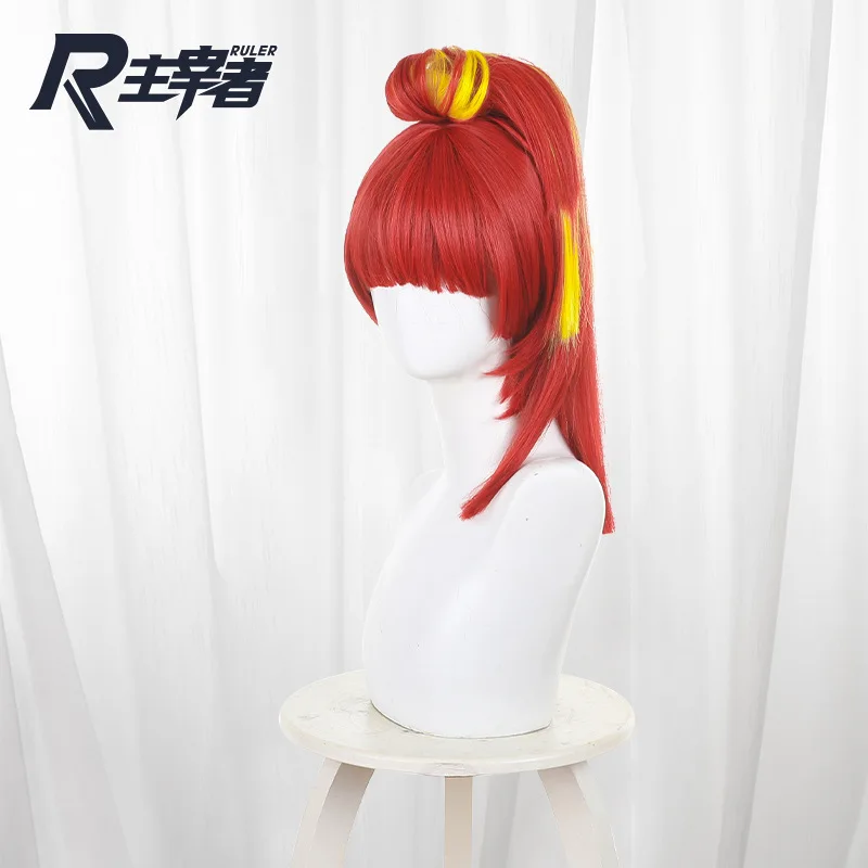 

Аниме Gnosia SQ, парик для косплея, красно-желтые короткие волосы, термостойкое волокно, волосы на Хэллоуин, вечерние для женщин, мужчин и девочек, новый реквизит