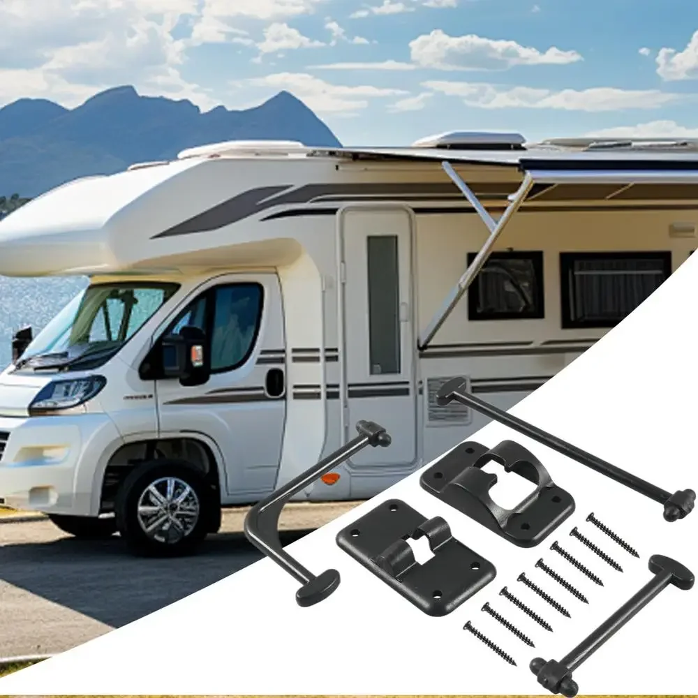 

1Set RV Door Stop RV Entry Door Catch Cargo Hatch Latch Accessories Professional Bracket For Outdoor Motorhome Sailing Travel