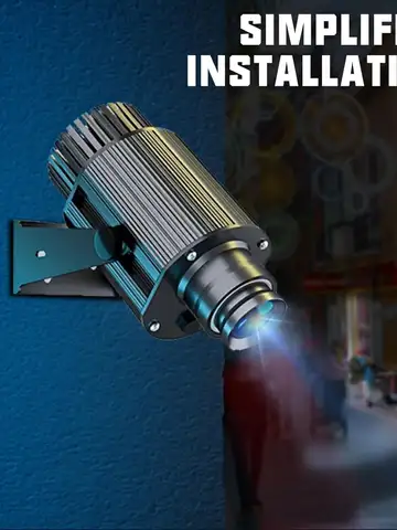 Custom Gobo Projector Light Custom Logo Lights Outdoor LED Rotating Customize Logo Spotlight for Commercial Shop Entrance Floor