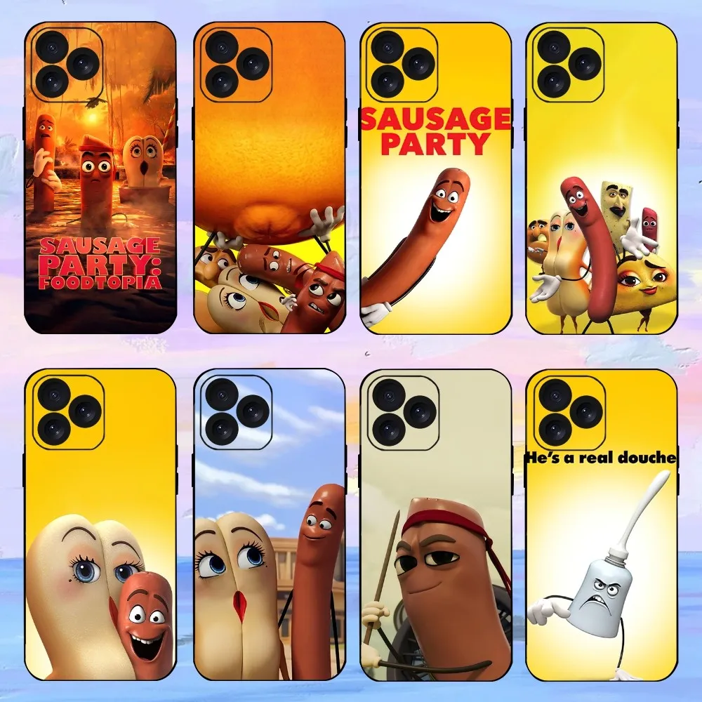 Cartoon S-Sausage Party Foodtopia Phone Case For iPhone 15 14 13 12 11 8 Mini Xr Xs X Xsmax Pro Max Plus Shell