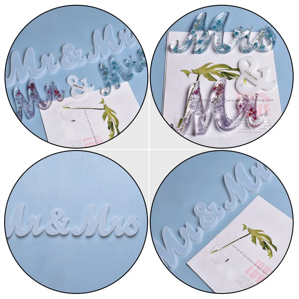 

Letters Silicone Mold Diy Crystal Craft Reusable Flexible Pendant Mold For Wall Balcony Window Hanging Jewelry Making Kit Diy