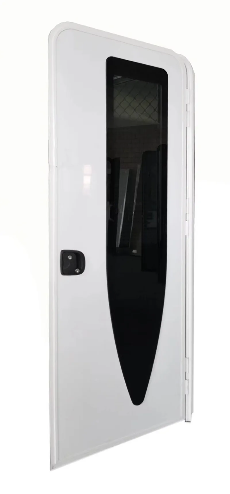 Customized Caravan Part RV Door Modern Aluminum Alloy Double Glazing Acrylic Motorhome Door