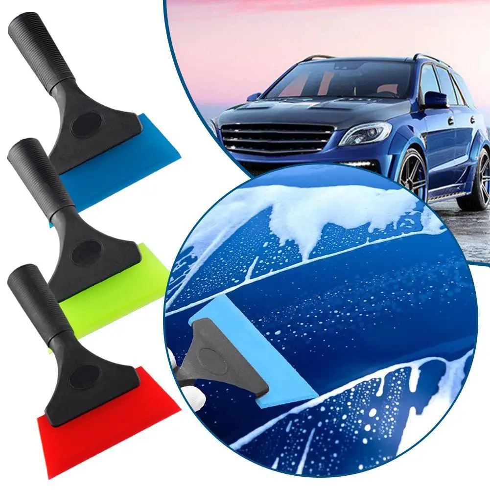 Clean Scraper Shovel Multifunction Auto Window Tints Soft Silicone Scraper Water Wiper Glass Handy Car Cleaner Tools