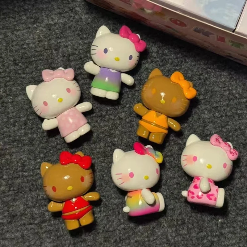 

Kt Cat Summer Rainbow Candy Series слепая коробка мини-фигурка милый настольный декор дисплей коллекционные игрушки детские подарки-сюрпризы