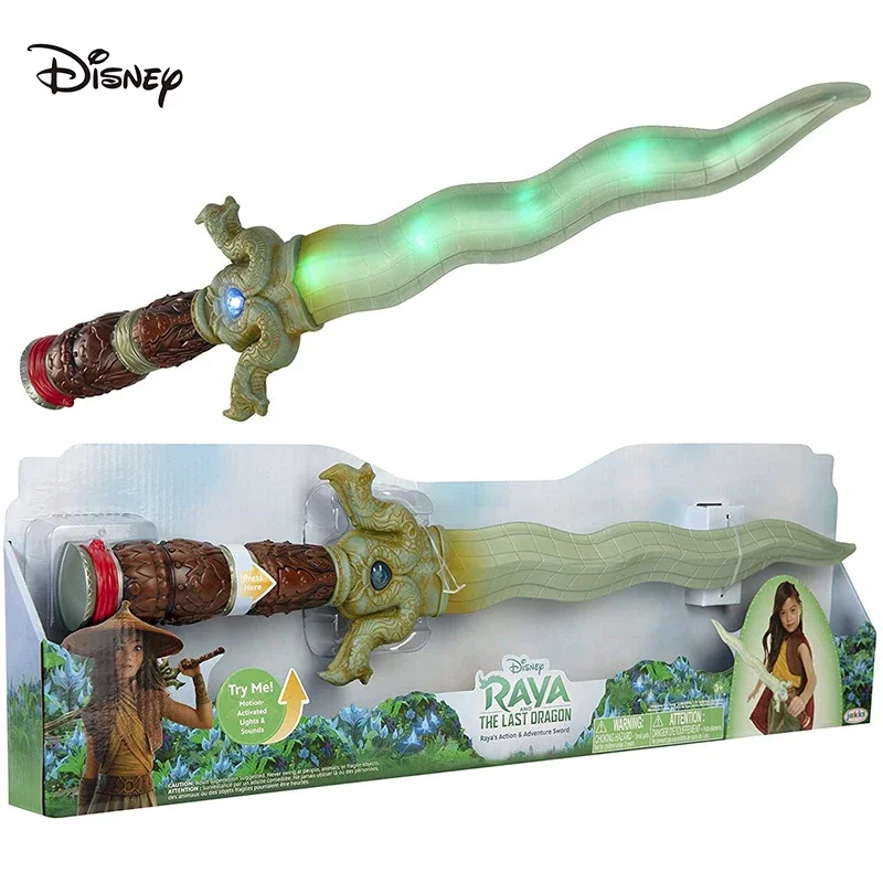 

55cm Disney Anime Raya And The Last Dragon Movie Raya Glowing Dragon Sword Collection Model Children Toy Boy Girl Birthday Gifts