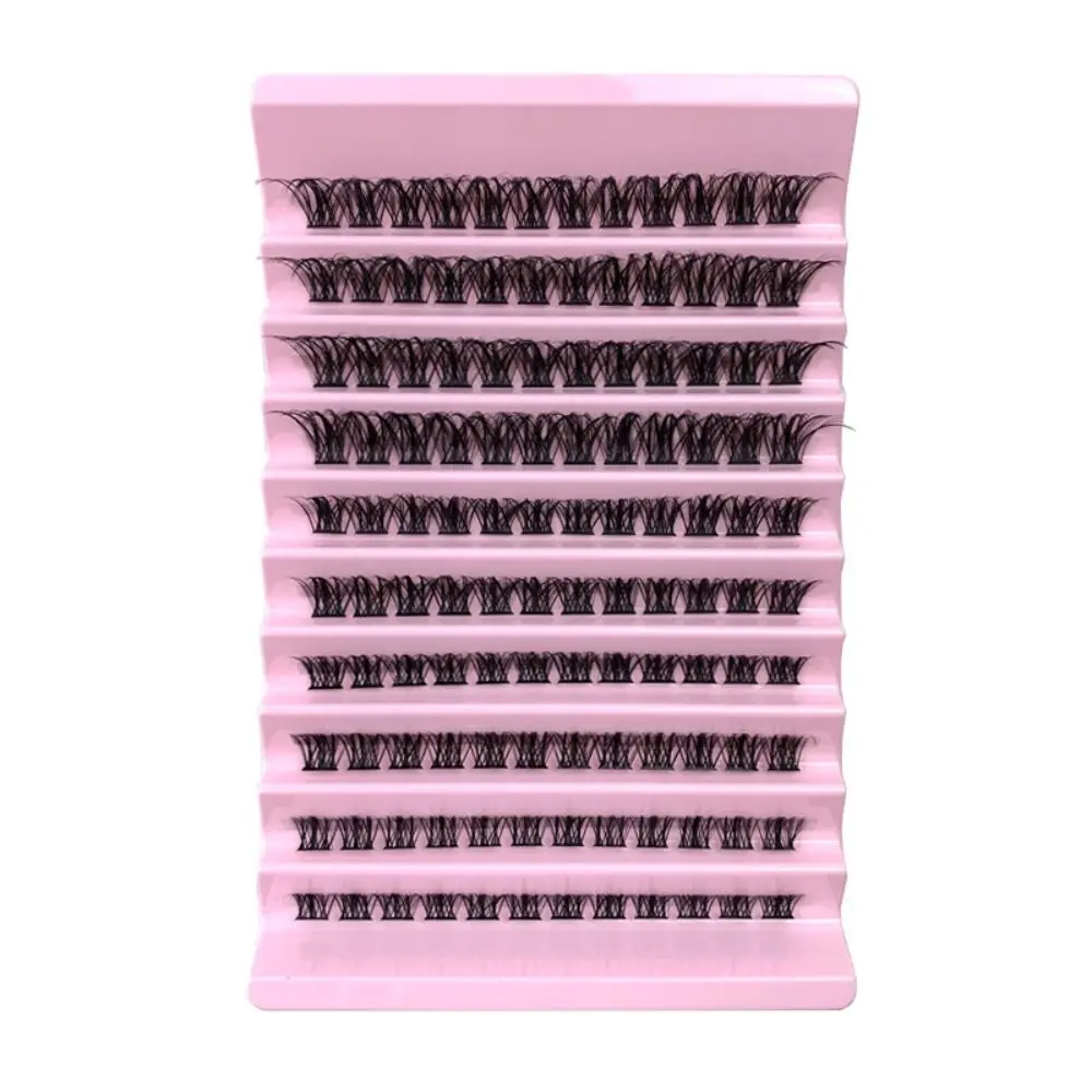 Segmented Self-grafting False Eyelashes False Mink D Curl Cluster Lashes Easy-grafting Full Volumn Fake Eyelashes Make Up