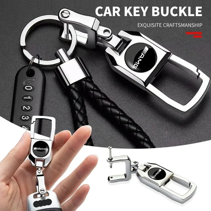 

Metal Car Styling Emblem Keychain Key Ring Chain Gift For Mercedes Benz AMG W204 W203 W205 W211 W212 W213 W201 W210 W124