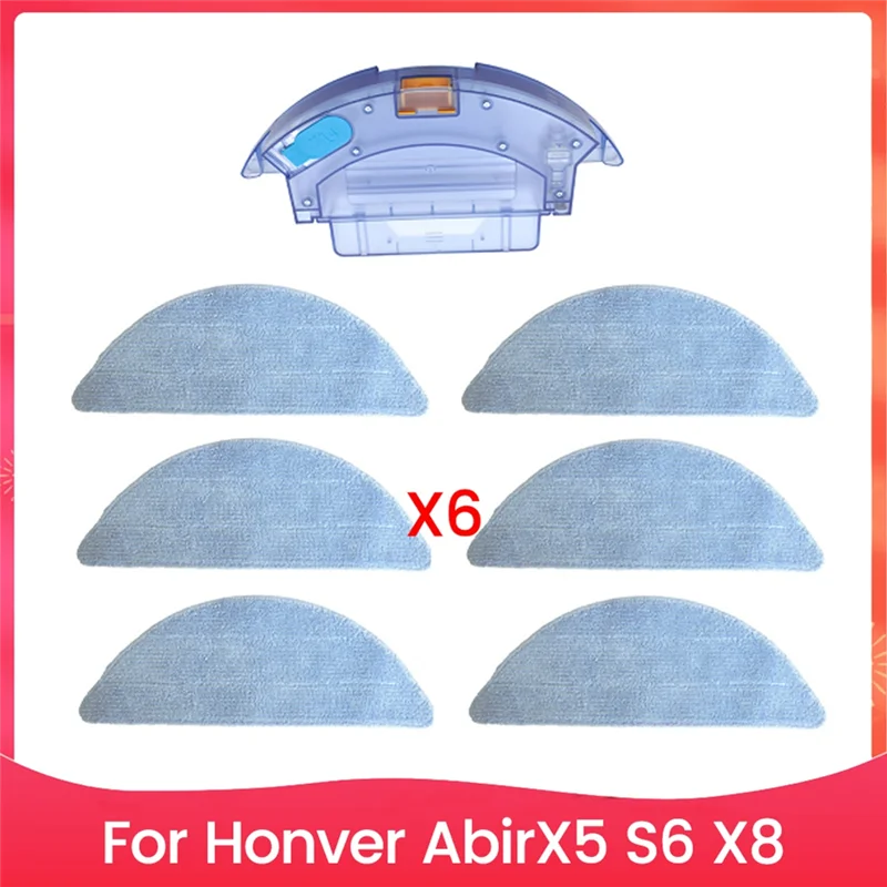 

AT59 Water Tank And Mop Cloth Kit For Honver Abir X5 S6 X8 Robot Vacuum Cleaner Replacement Parts