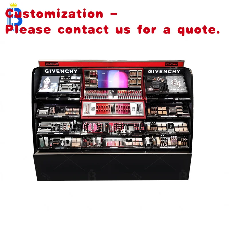 

custom.Customized Modern Luxury Cosmetic Store Showcases Nail Polish Perfume Lipstick Display Cabinets Retail