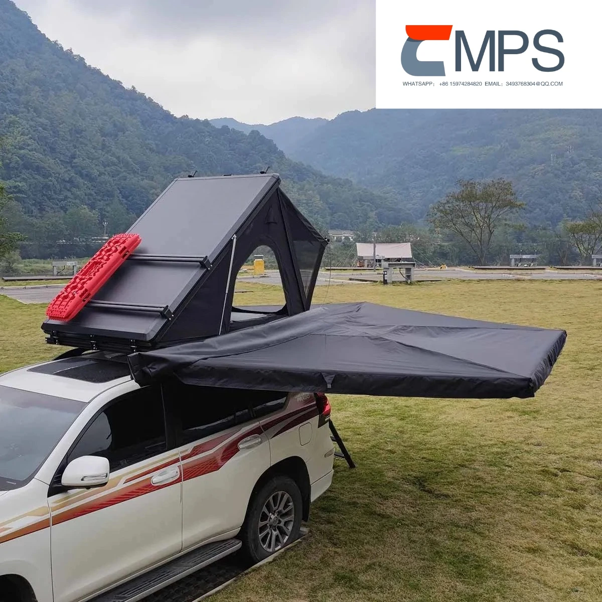 Wholesale 3-4 person aluminum awning tent 4x4 off-road land roof tent camper roof tent