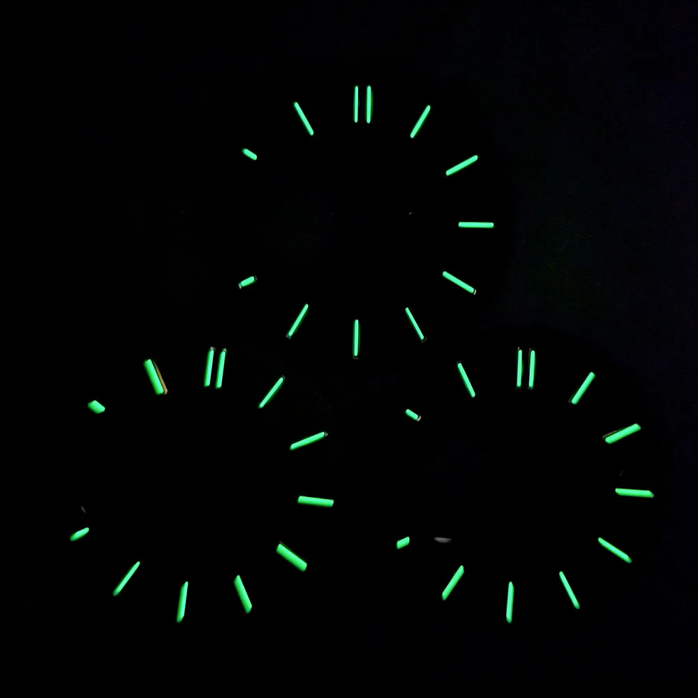 28,5 mm NH38 Dial Niestandardowe logo Dial Wydrążona tarcza Zielona świecąca tarcza Pasuje do akcesoriów do zegarków z mechanizmem NH38