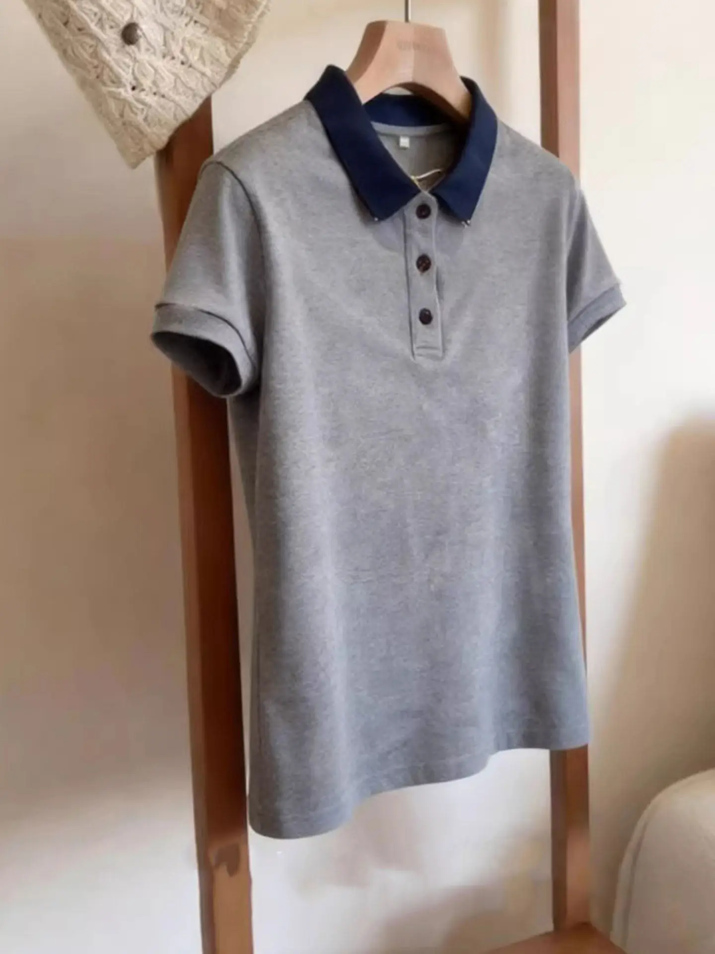 

Loose Casual Korean Style Short Sleeve T-Shirt Women's Summer Slimming Lazy Style Versatile Small Shirt Commute Friendly Top