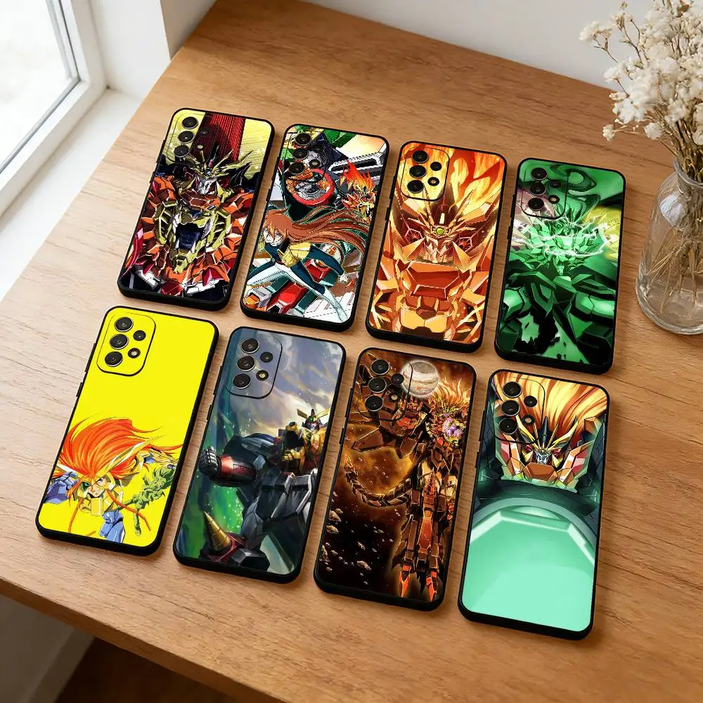 

T-The King of B-Braves GaoGaiGar Phone Case For Samsung S25,S24,S23,S22,S21,S20,Plus, Soft Silicone Black Cover