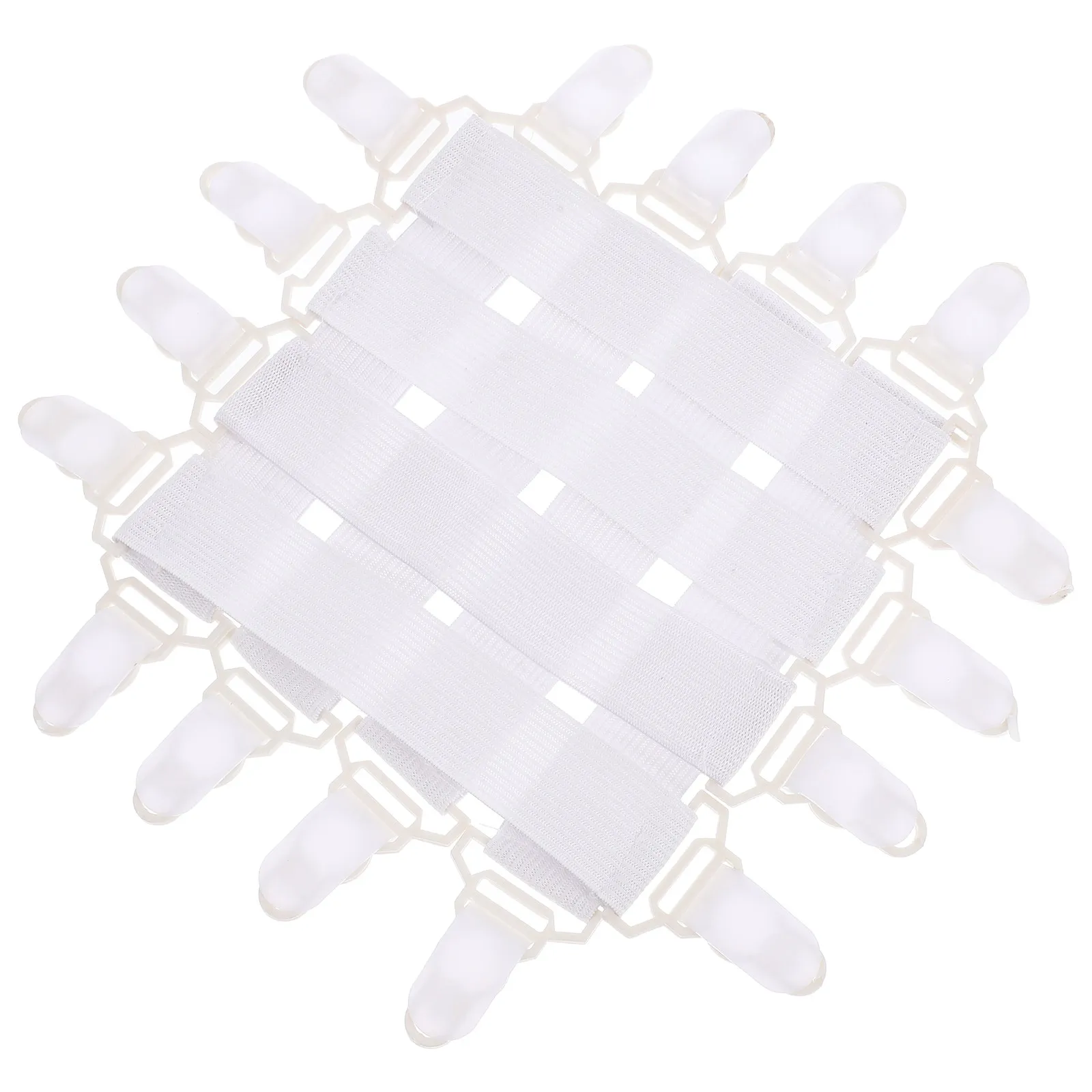 8Pcs Bed Sheet Holder Straps Elastic Sheet Fasteners for Mattress Covers Tablecloths Slipcovers No Needle Required Secure