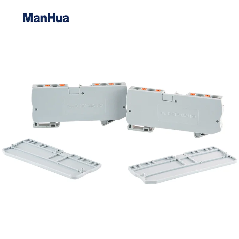 10Pcs Barrier Plate D-PT4-QU For PT4 QUATTRO Cable Electrical Connector Din Rail Terminal Block Accessories End Cover D-PT4-QU