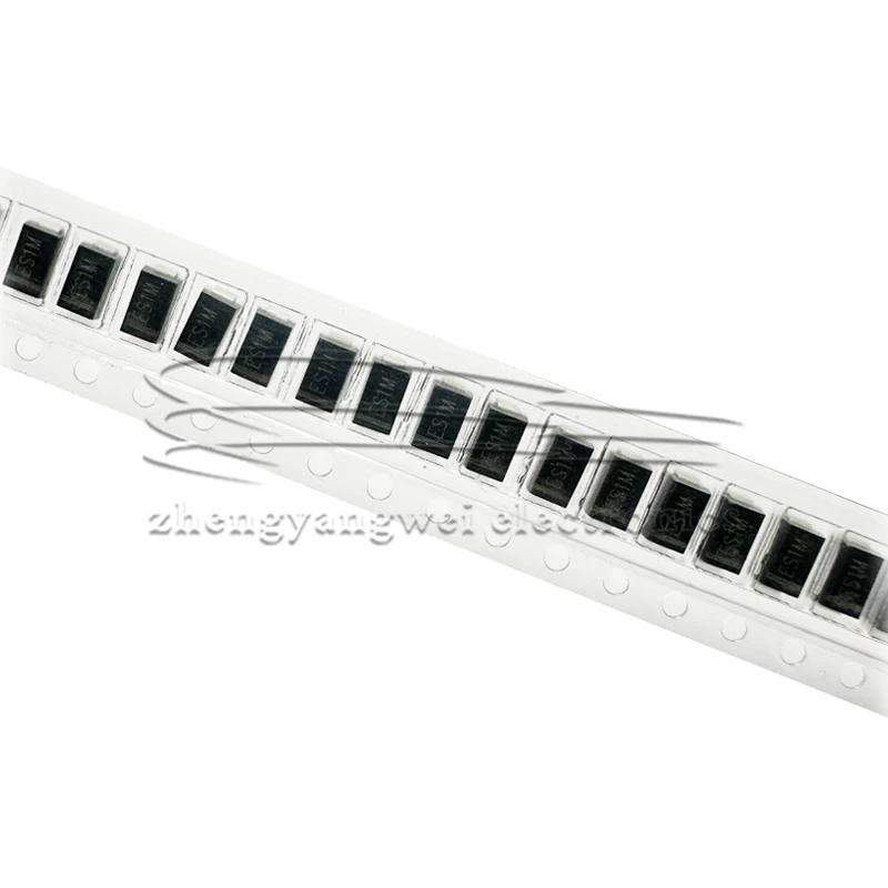 ES1M SMA 50PCS DO-214AC 1A 1000V ultraschnelle Erholungsdiode