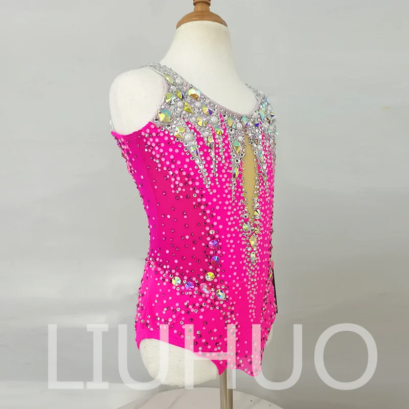 LIUHUO Rhythmic Gymnastics Leotard Competitive Cheerleading Performance For Children