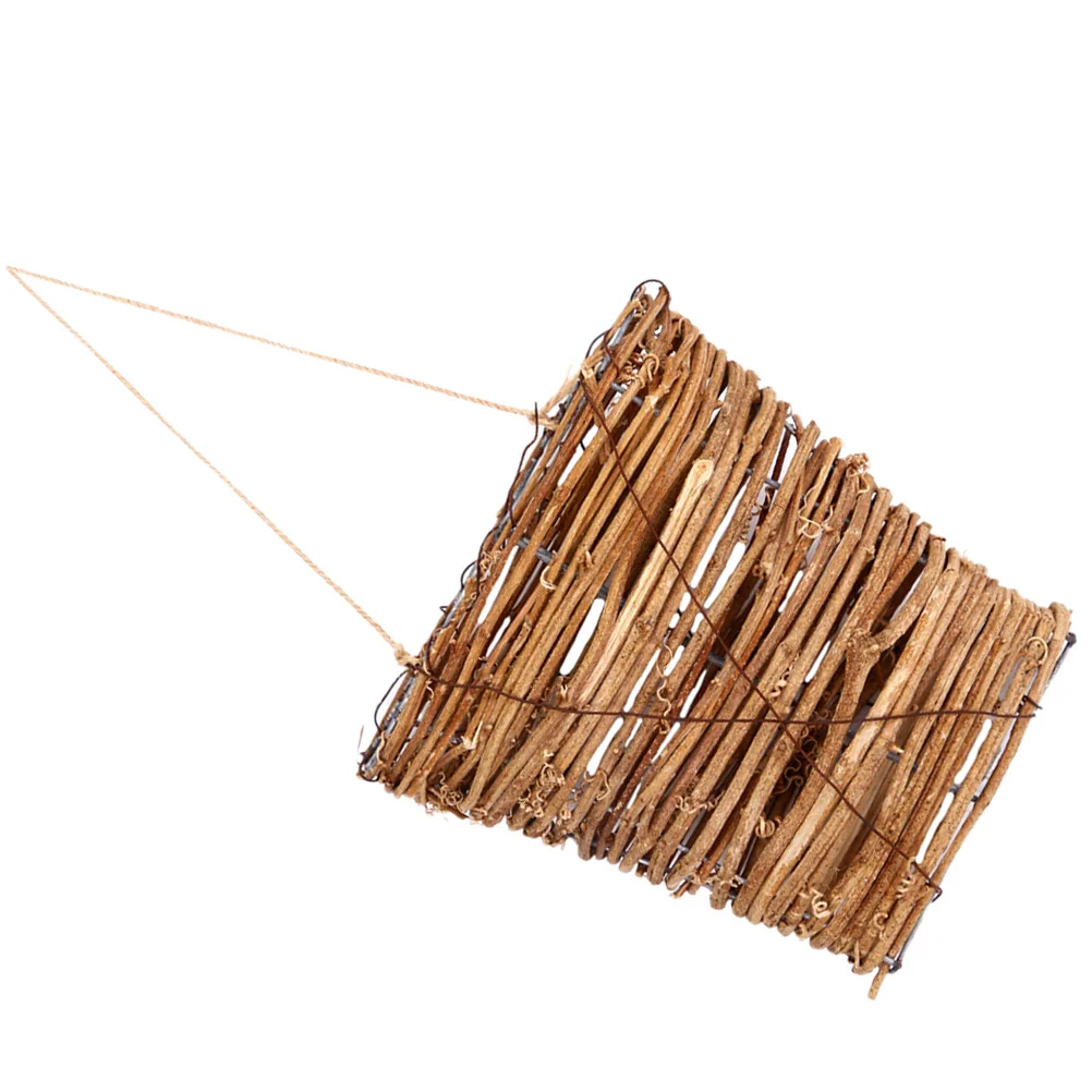 

Sturdy Thick Vine Woven Basket Wall Hanging for Flowers Plants Kitchen Storage Lightweight Easy to Hang Woven Basket