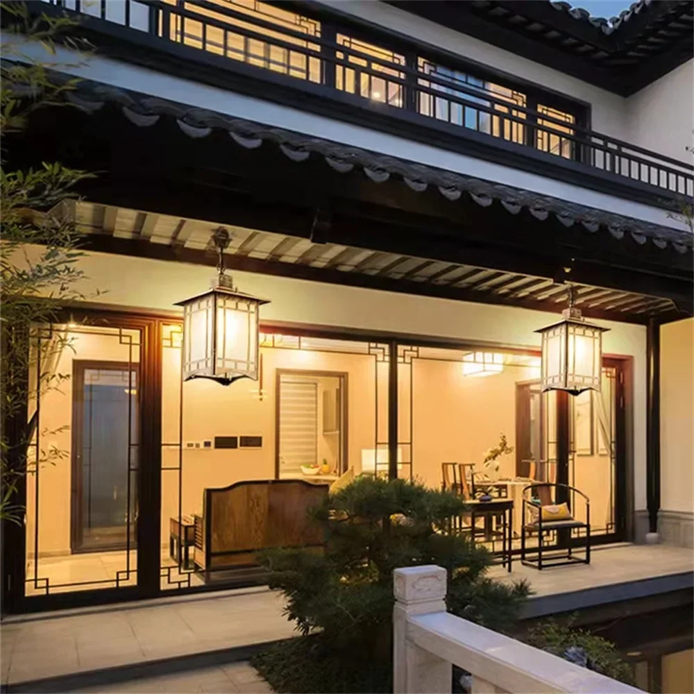 COLIN Classical Pendant Light Retro Modern Outdoor LED Lamp Waterproof for Home Corridor Decoration