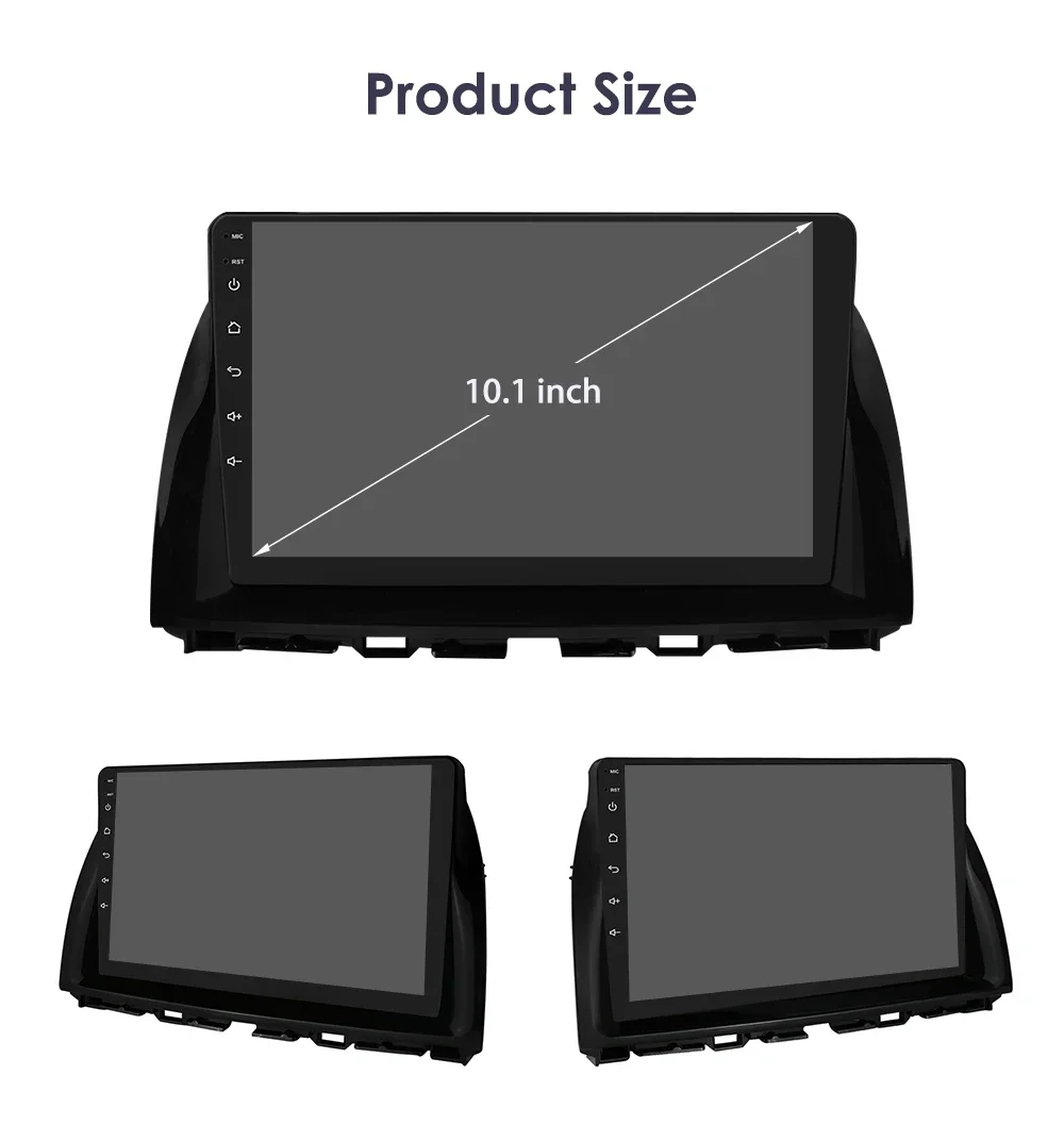 10.1" Hizpo 2Din Android13 Car Radio for Mazda CX-5 2012 - 2015 DSP RDS GPS Navigation BT 4G Android Auto CarPlay 360° CAM