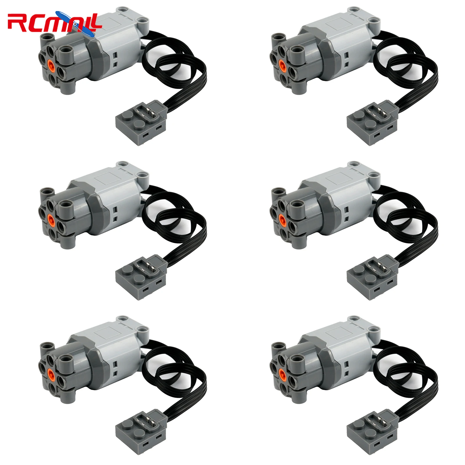 Bloques de construcción MOC de 6 uds., piezas de funciones de potencia del Motor L compatibles con bloques PF de tecnología Legoeds 88003